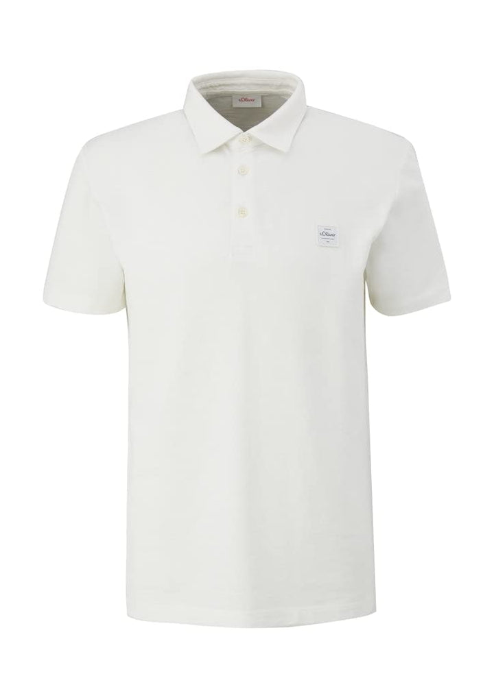 s.Oliver Herren Poloshirt, Kurzarm M Weiss, M Weiß