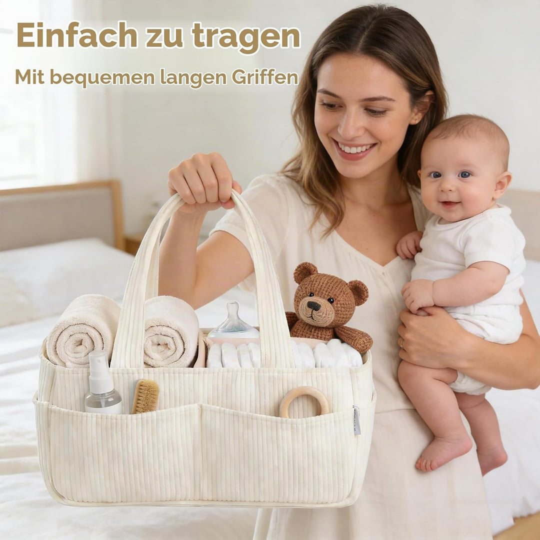 Wickelkorb Organizer, Baby-Aufbewahrungskorb für Wickeltisch, Wickelorganizer, Baby-Diaper-Caddy-Org