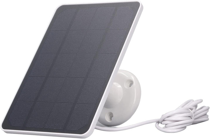 Fockety Solarpanel für Überwachungskamera, 10 W 5 V Micro-USB-Kamera-Solarpanel, wasserdichte Kontin