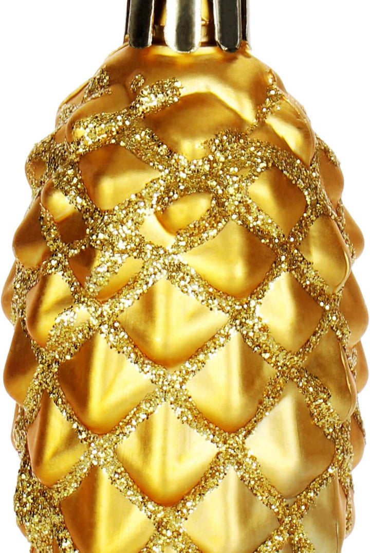 com-four® 12x Christbaumanhänger Zapfen - Tannenbaumzapfen für den Weihnachtsbaum - Christbaumschmuc