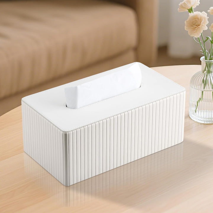 KINGFOM Kosmetiktücherbox Taschentuchbox, Rechteckige Tissue Box Tücherbox für Wohnzimmer, Badezimme