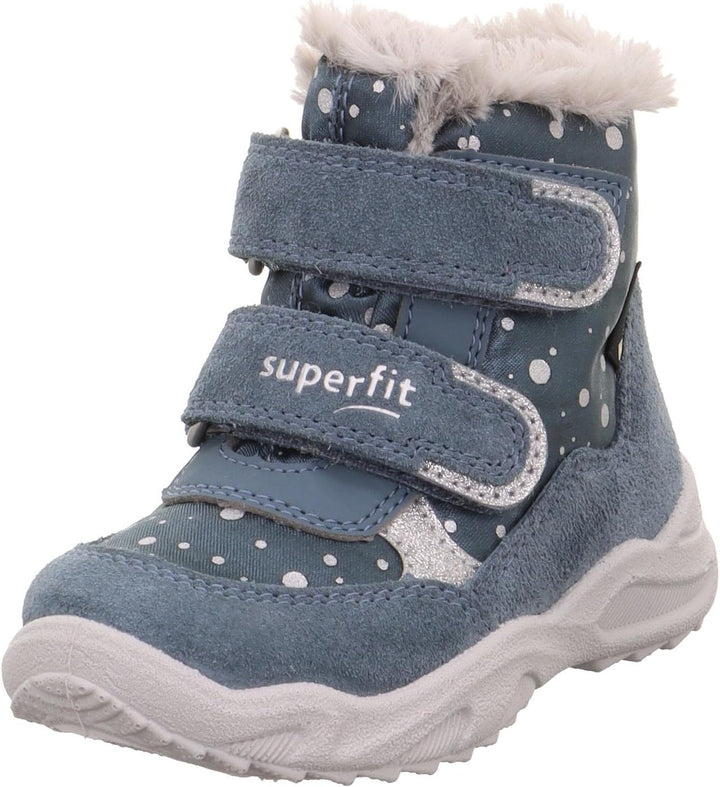 Superfit Baby-Mädchen Glacier Lauflernschuhe, Blau Hellgrau 8030