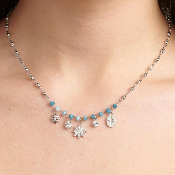 Brosway Chakra BHKN084 Star Woman Necklace in Steel with Crystals