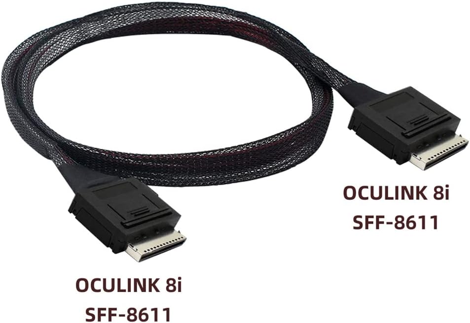 xiwai OCuLink PCIe PCI-Express SFF-8611 8X 8-Lane zu OCuLink SFF-8611 8X SSD Daten Aktiv Kabel 50cm