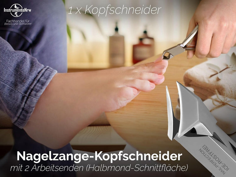 Pediküre Set mit Nagelzangen und Fusspflegeinstrumente