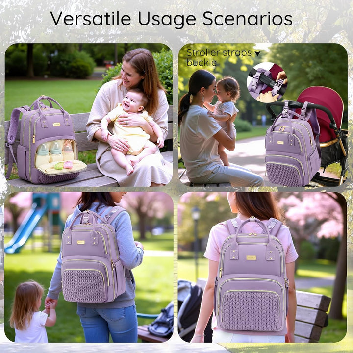 AIJIEKE Wickeltasche Rucksack, multifunktionale, wasserdichte Wickeltasche, Reiseutensilien, Babytas