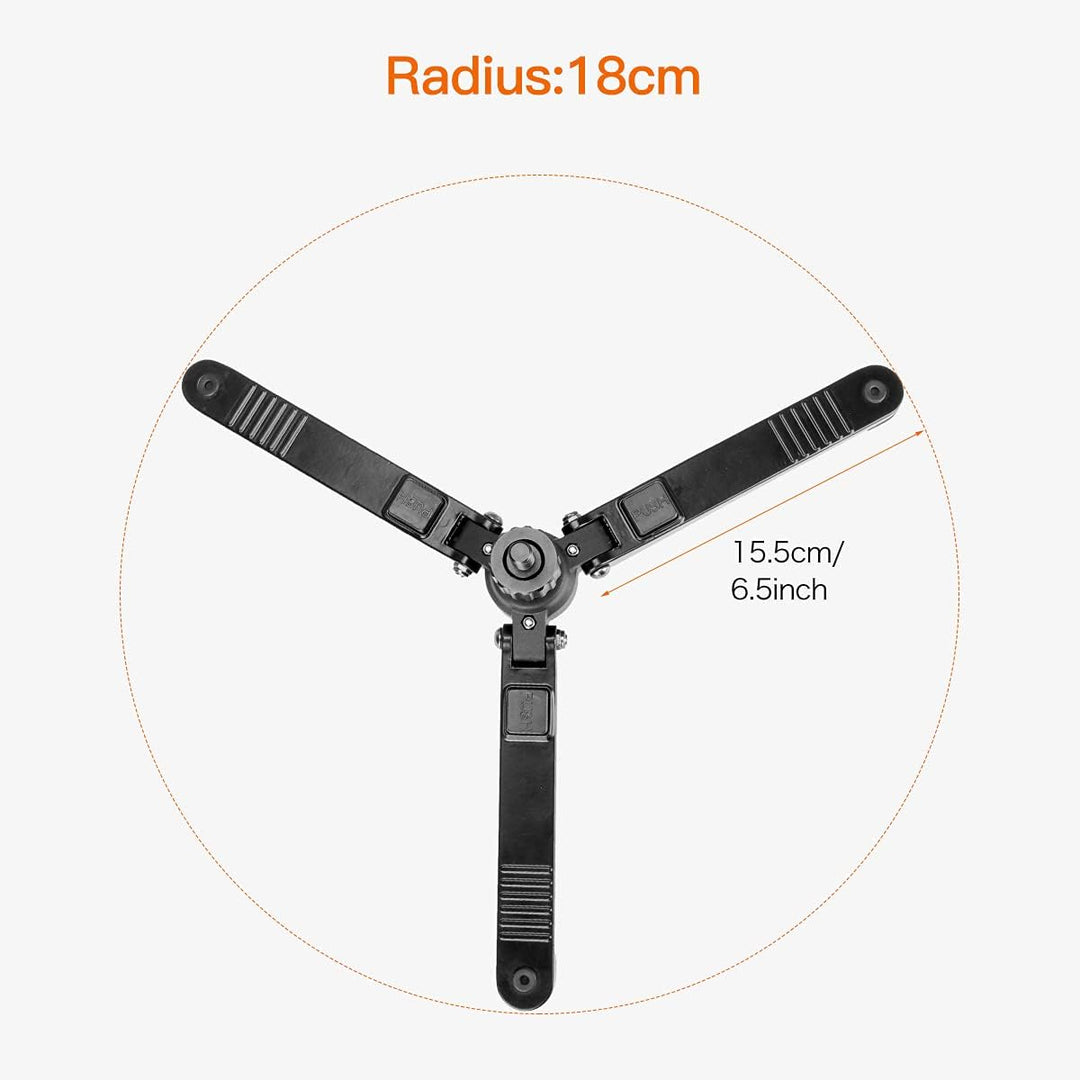 Koolehaoda Mini Stativ, Universeller 3 Bein Einbeinstativ Basisständer, Unipod Stütze mit 3/8 Zoll S