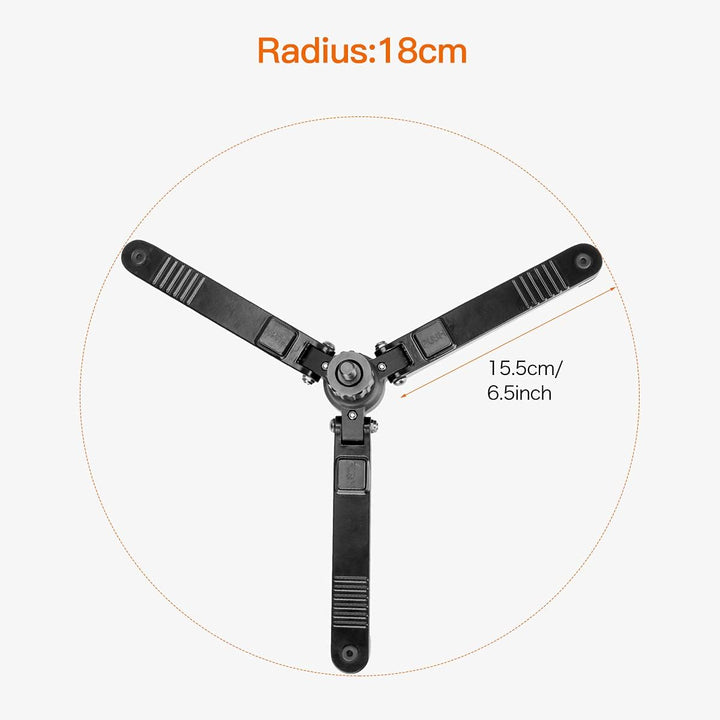 Koolehaoda Mini Stativ, Universeller 3 Bein Einbeinstativ Basisständer, Unipod Stütze mit 3/8 Zoll S