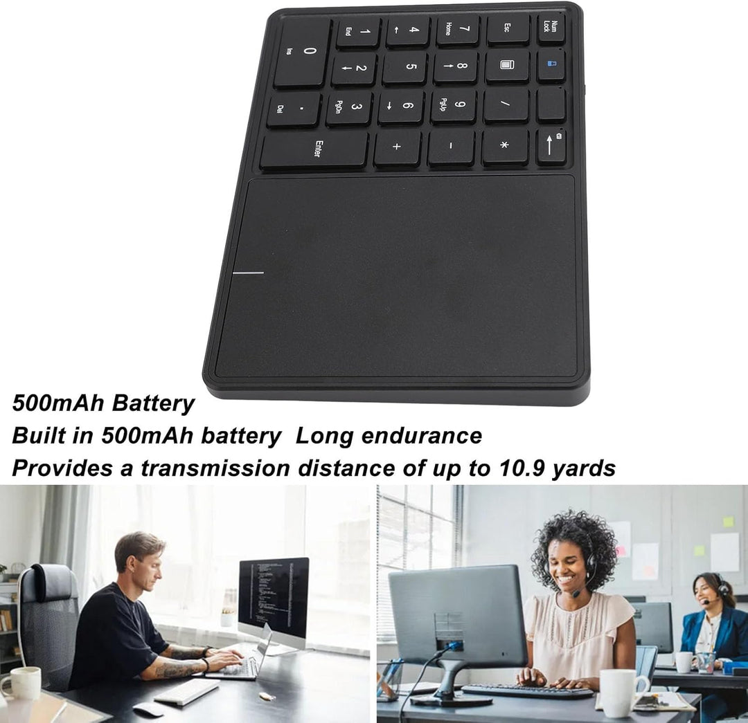 VBESTLIFE Kabellose Zifferntastatur, Bluetooth 4.2 und Kabellose 2,4 G-Dual-Modi-Zifferntastatur mit