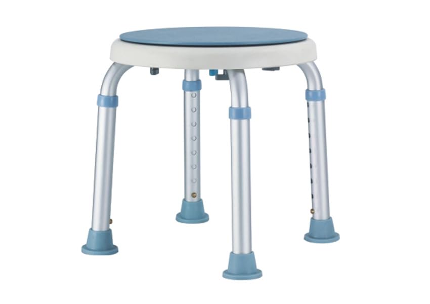 Stabiler 360° drehbarer Duschhocker Duschstuhl Drehstuhl Dusche Badewanne HÖHENVERSTELLBAR Hocker Ba