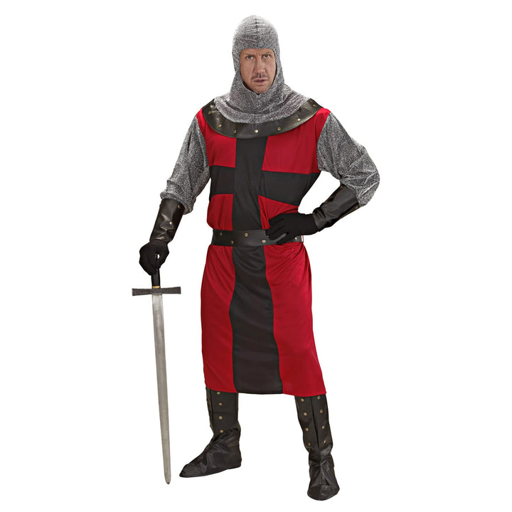 "DARK AGE KNIGHT" (long coat, belt, armbands, helmet, boot covers) - (XL), XL