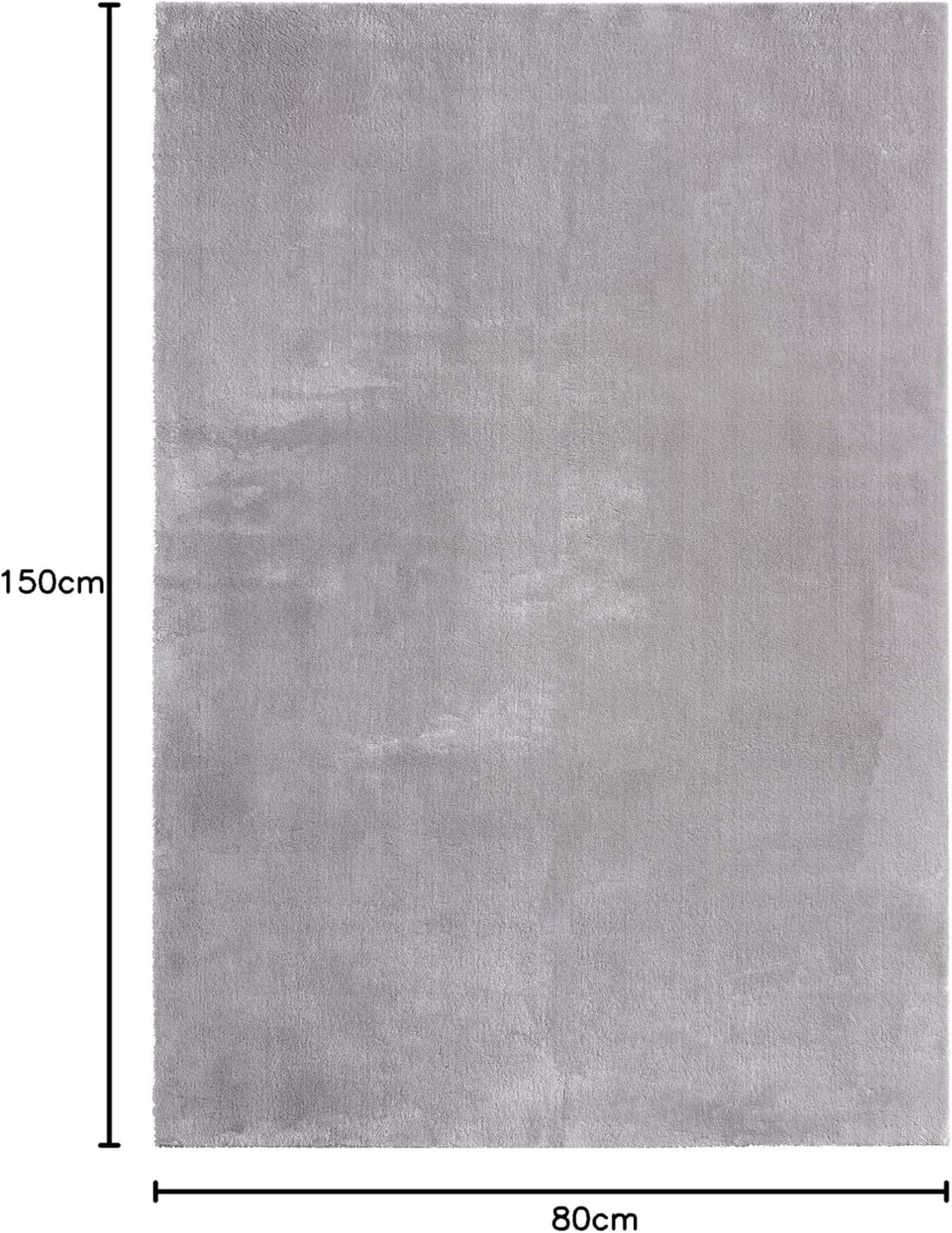 the carpet Relax – Superweiches Badezimmerteppich, Flauschige Badematte in Felloptik, rutschfest & W