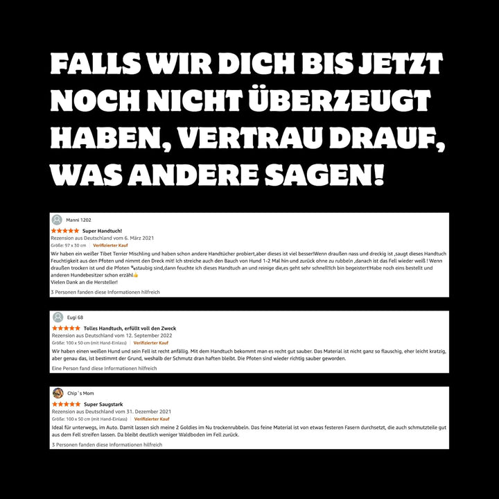 MASCOT's (g) raustes Hundehandtuch | extra rau | extra Schmutz entfernend | extra saugfähig | schnel
