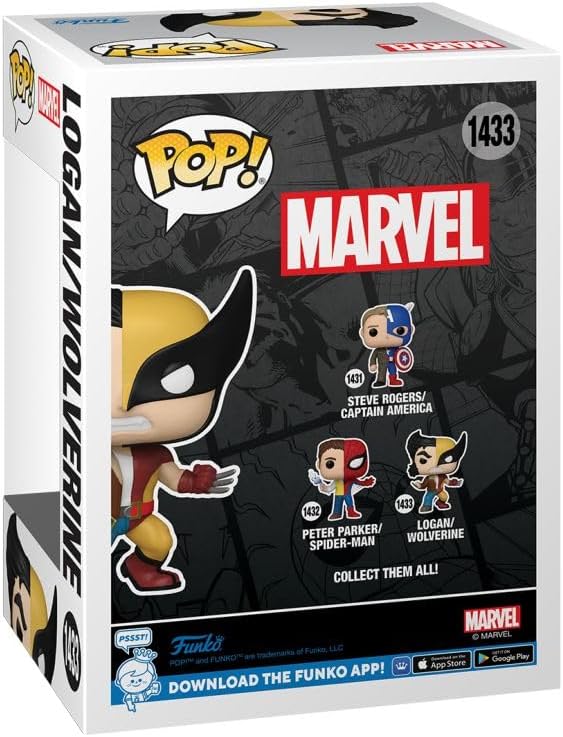 Funko Pop! Marvel: Split - Wolverine/Logan - Marvel Comics - Vinyl-Sammelfigur - Geschenkidee - Off