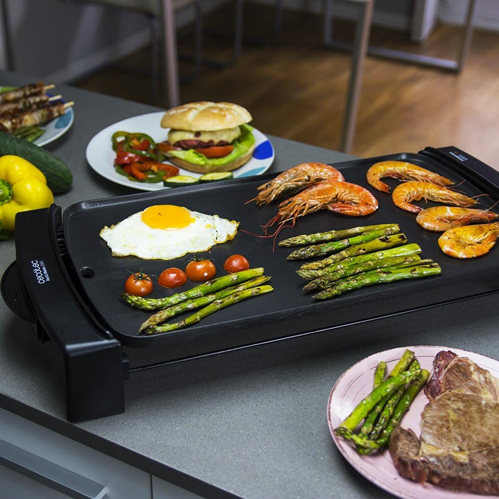 Cecotec Black&Water 2150 Elektrisches Grillplatte, Leistung 2150 W, Gehäuse aus Aluminiumguss, Daiki