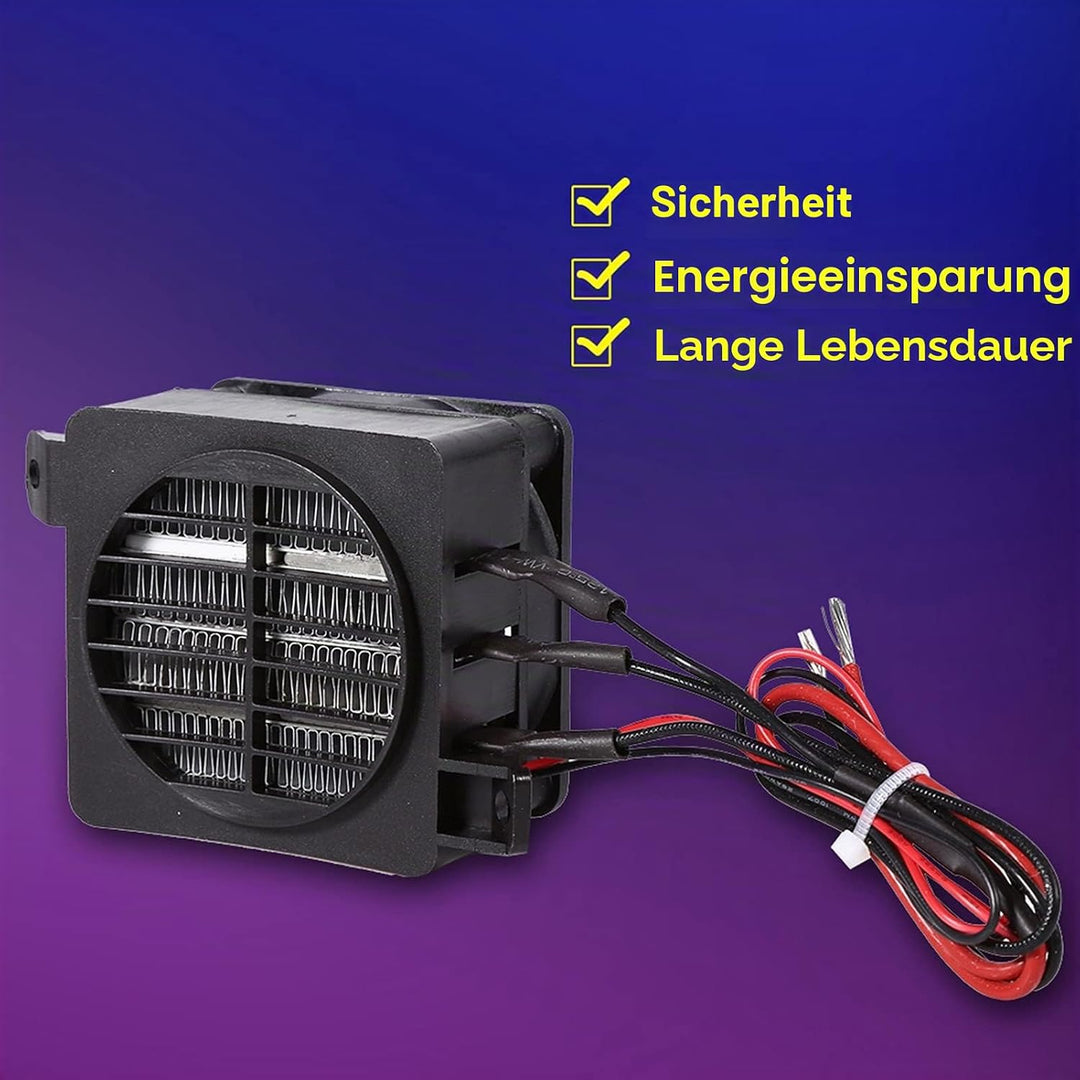 Nikou PTC Heizung 12V 100W, Auto Heizlüfter Fan Lufterhitzer Konstante Temperatur Heizelement Energi