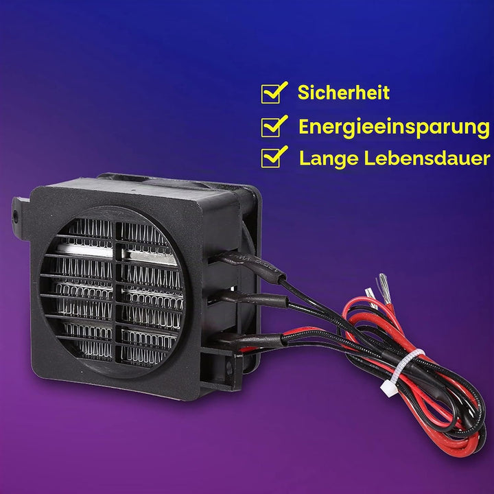 Nikou PTC Heizung 12V 100W, Auto Heizlüfter Fan Lufterhitzer Konstante Temperatur Heizelement Energi