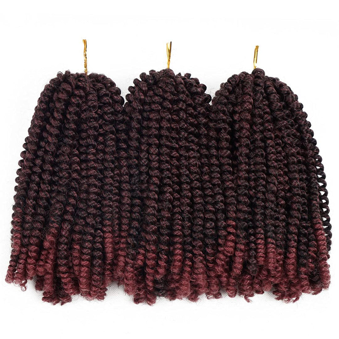 Beyond Beauty 3 Pack Spring Twist Ombre Farben Häkelzöpfe Synthetisches Geflecht Haarverlängerungen