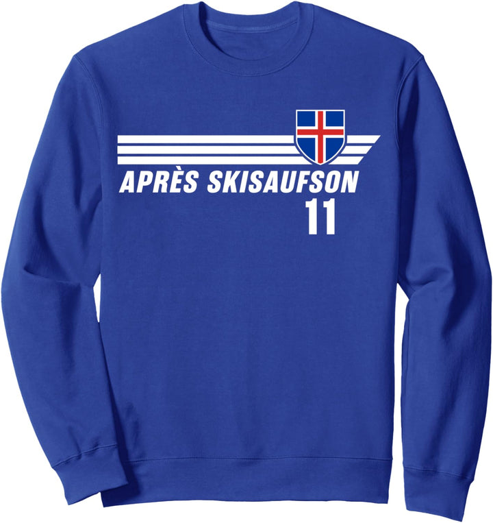 Gruppen Aprés Ski Pistengaudi Partyurlaub Island Sauf Trikot Sweatshirt