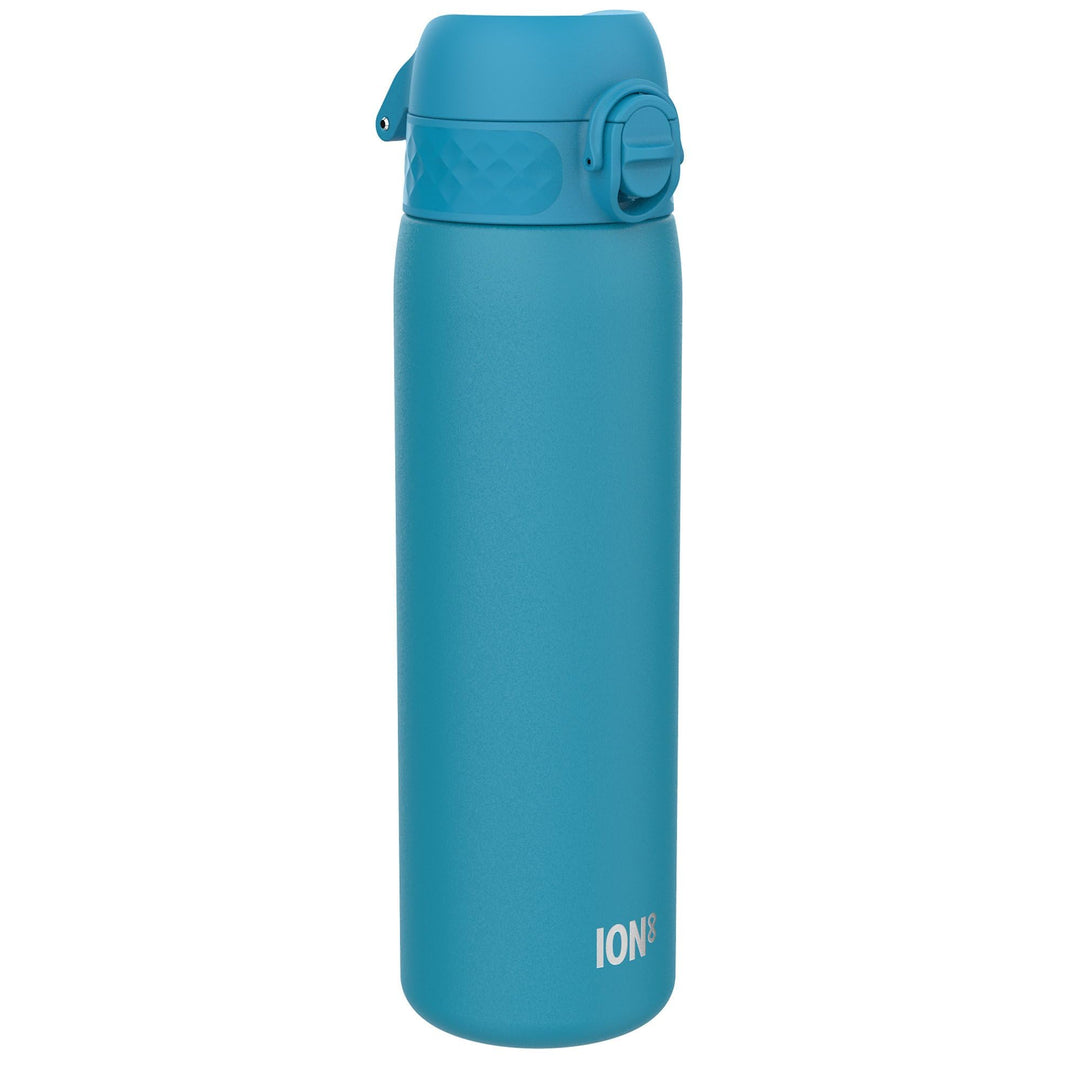 Ion8 Stahl-Trinkflasche, 600 ml, Auslaufsicher, Einhandöffnung, Sichere Verriegelung, Spülmaschinenf