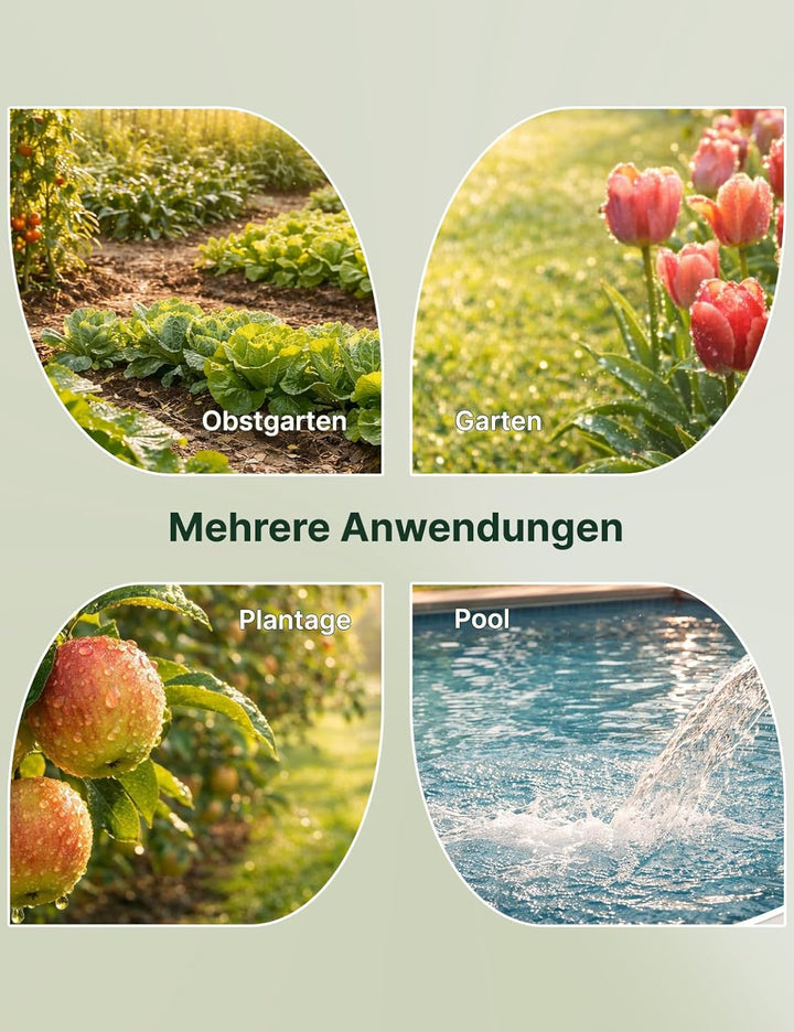 MOES Bewässerungscomputer mit Messinganschlüssen, Auslaufsichere Bewässerungsuhr für Garten & Rasen,