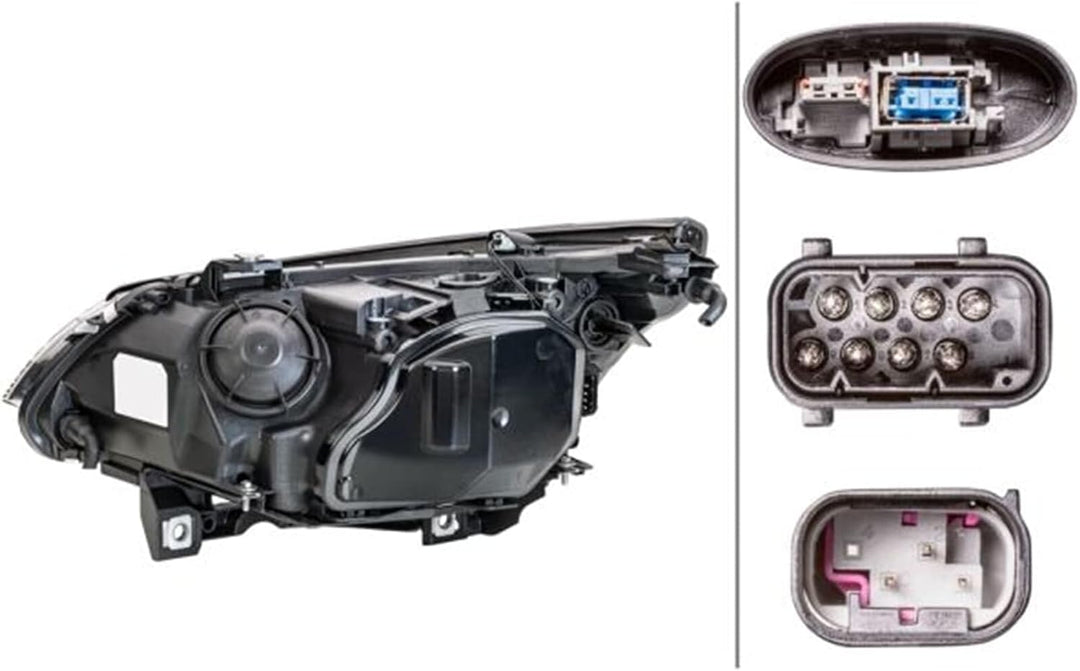 HELLA 1EL 163 080-001 Bi-Xenon/Halogen-Hauptscheinwerfer - rechts - für u.a. BMW 5 (E60) Rechts ohne