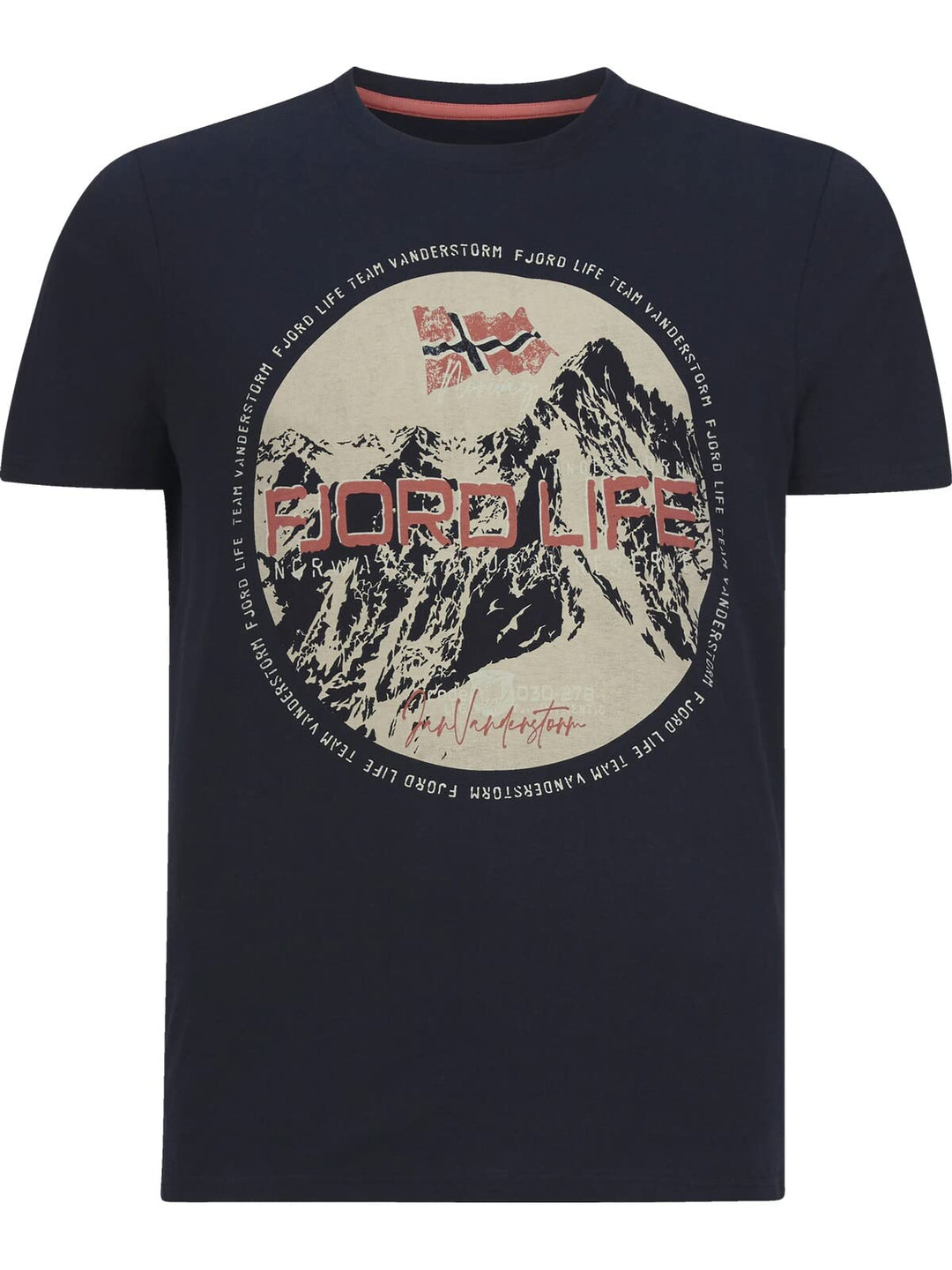 Jan Vanderstorm Herren T-Shirt Benyamin XXL Grosse Grössen Dunkelblau, XXL Grosse Grössen Dunkelblau