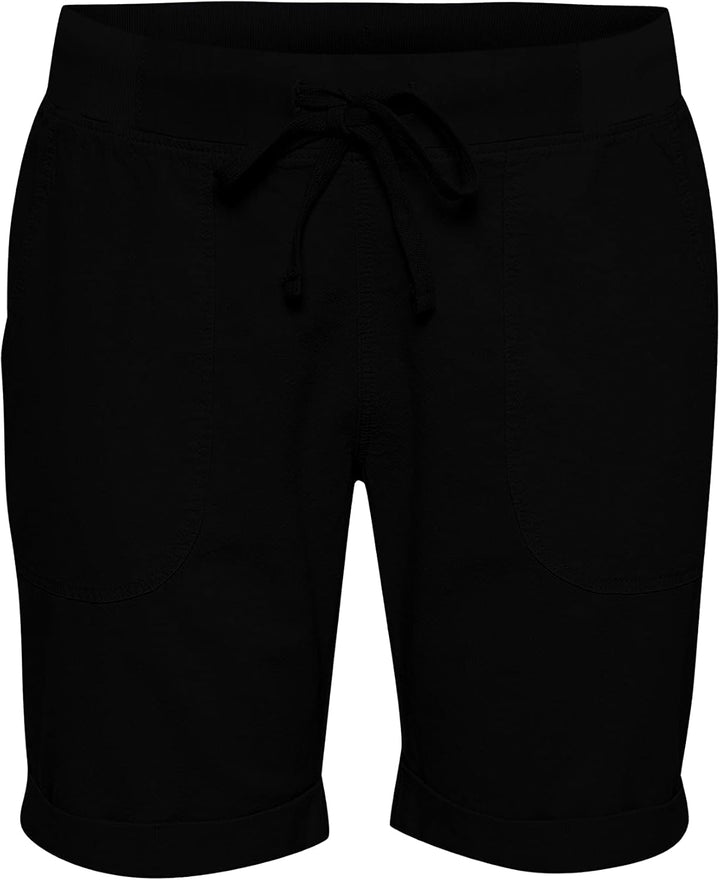 KAFFE CURVE Shorts KCnana Damen Shorts Grosse Grössen Sommer Regular Fit Kurze Hose 48 Black Deep, 4