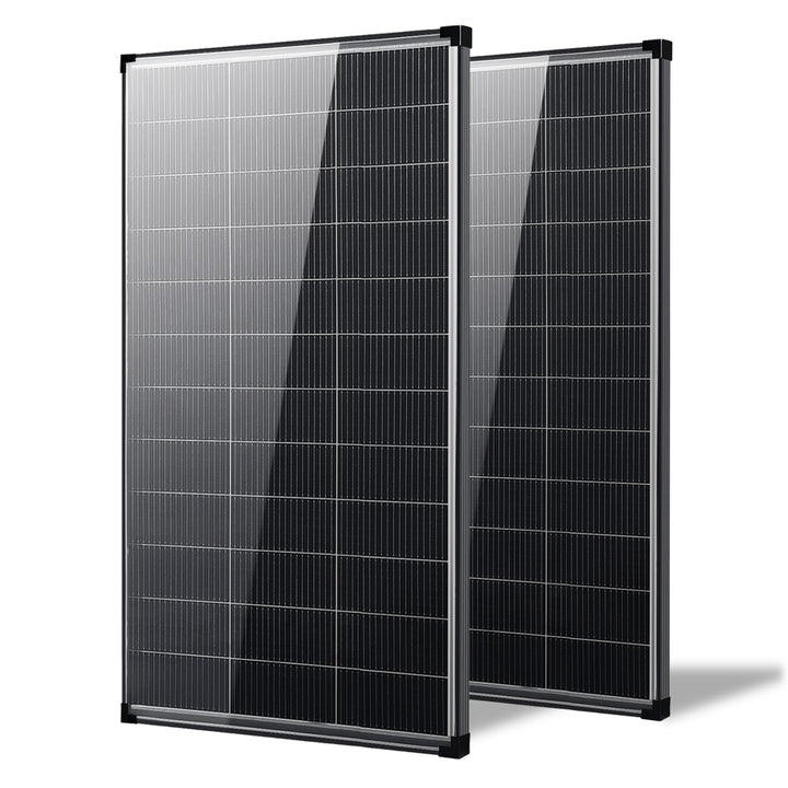 400 W Solarpanel Bifazial, 2 Stück 200 Watt Zonnepaneel, 12 V 18BB N-Typ A+ monokristalline Zelle, 2