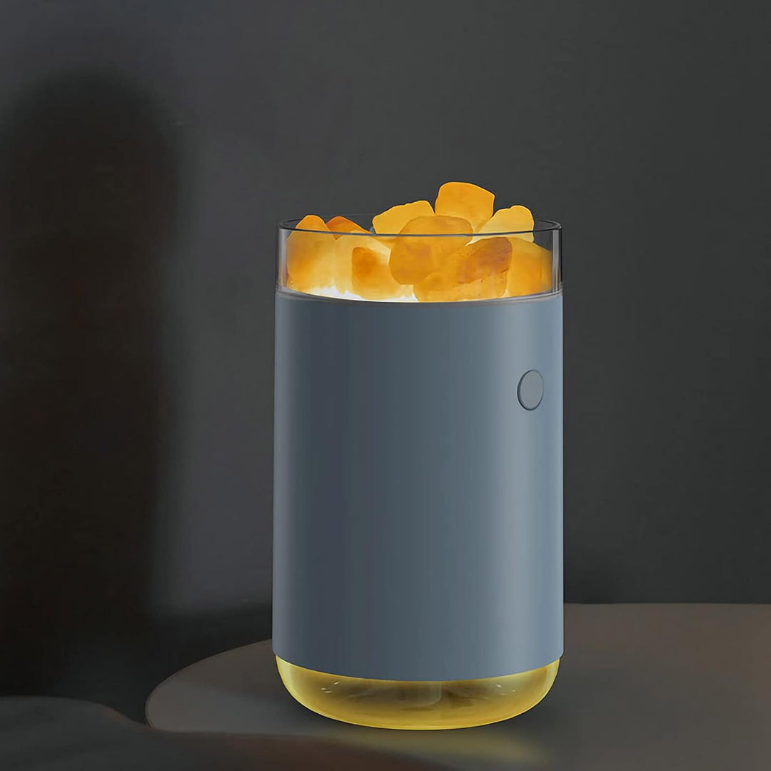 Kavolet Luftbefeuchter 260 ml, Luftbefeuchter aus Salzstein, Kristall, Diffusor für ätherische Öle m