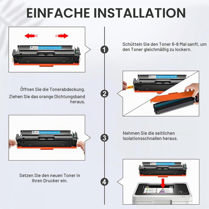 410A Kompatibel für HP 410X CF410A CF410X Druckerkartusche für MFP m477fdw Toner für HP Color LaserJ