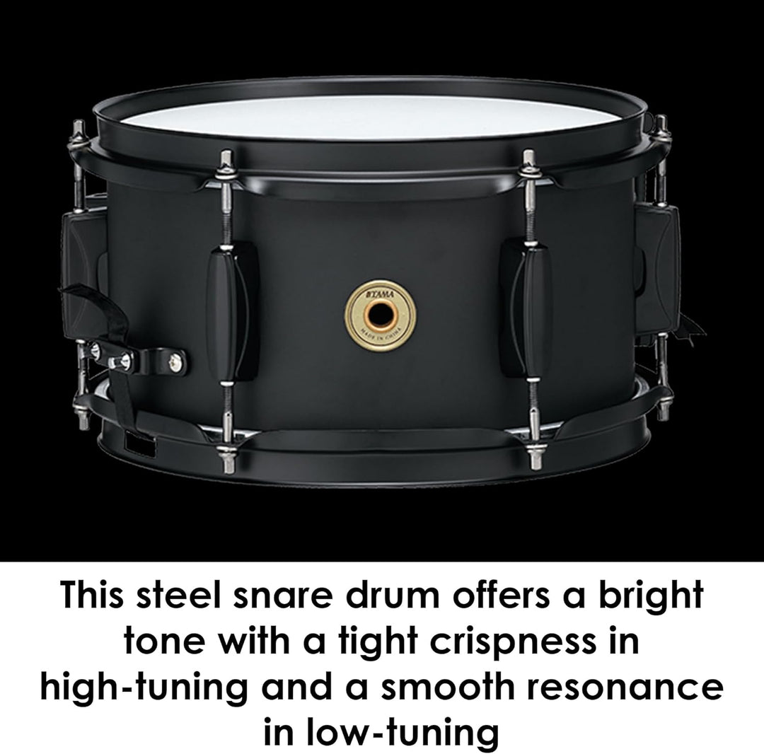 Tama BST1055MBK Snare Drum 5.5"x10" - w/MC69 - Matt Black