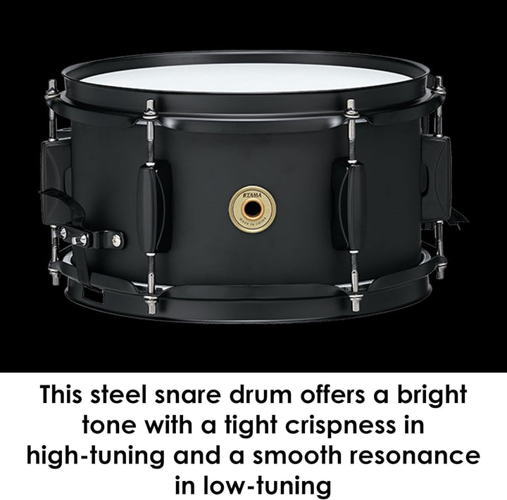 Tama BST1055MBK Snare Drum 5.5"x10" - w/MC69 - Matt Black