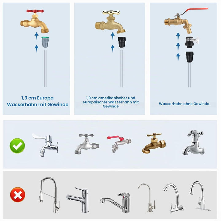 40M+2M Bewässerung Kit, 154PCS Tropfbewässerung Bewässerungssystem Automatische, Gartenbewässerung T