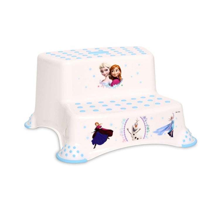 Lorelli Kinder Badhocker, zweistufig, Tritthocker, Gummi-Noppen, rutschfest, Farbe:weiss, Weiss