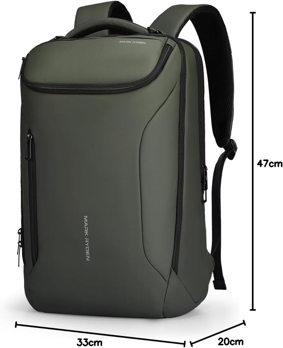MARK RYDEN Grosse Kapazität Laptop Rucksack mit 17.3 Zoll/15.6 Zoll für Männer Multifunktionsrucksac