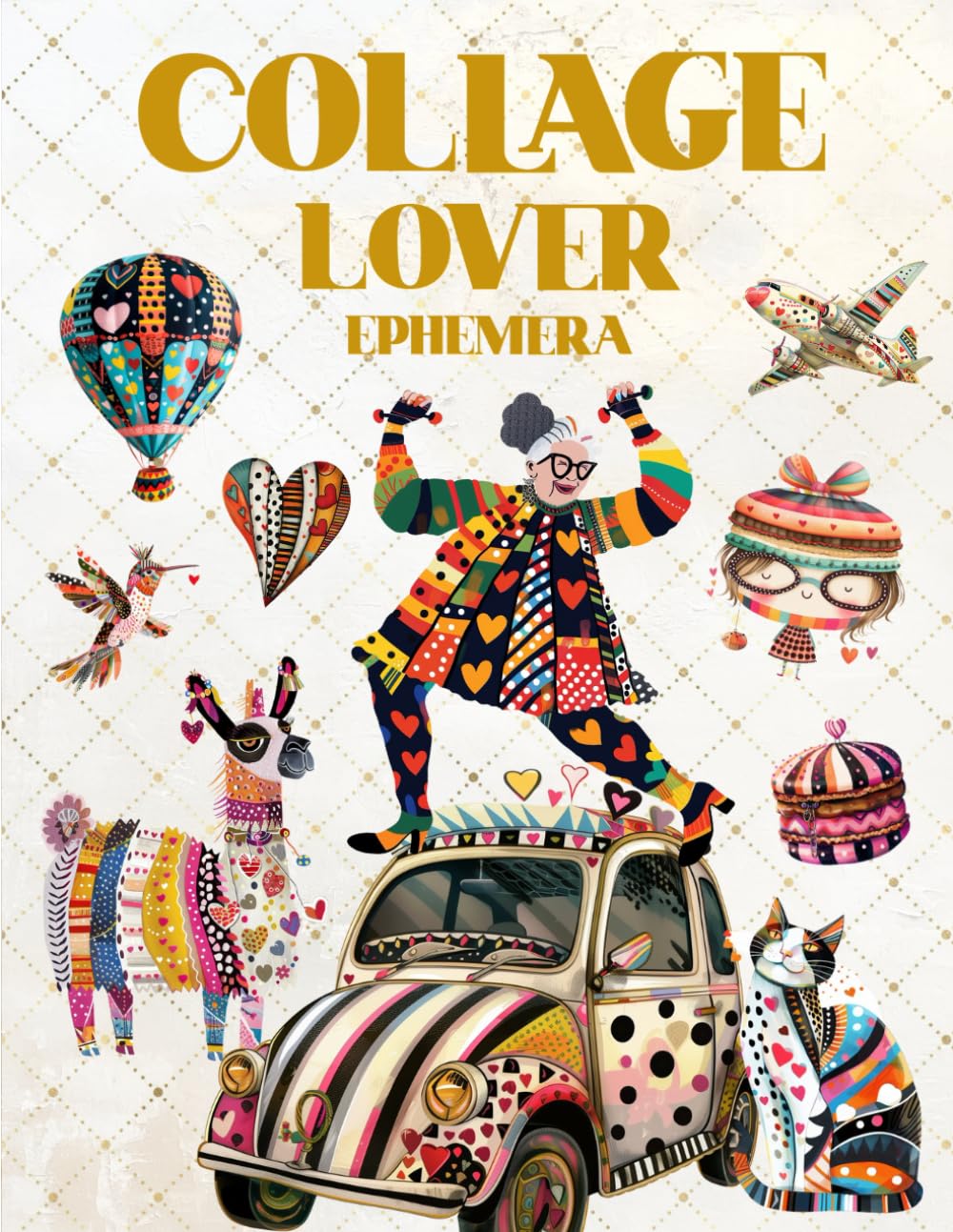 Collage Lover Ephemera Book: High Quality Images Of Peoples and Houses, For Paper Crafts, Scrapbooki