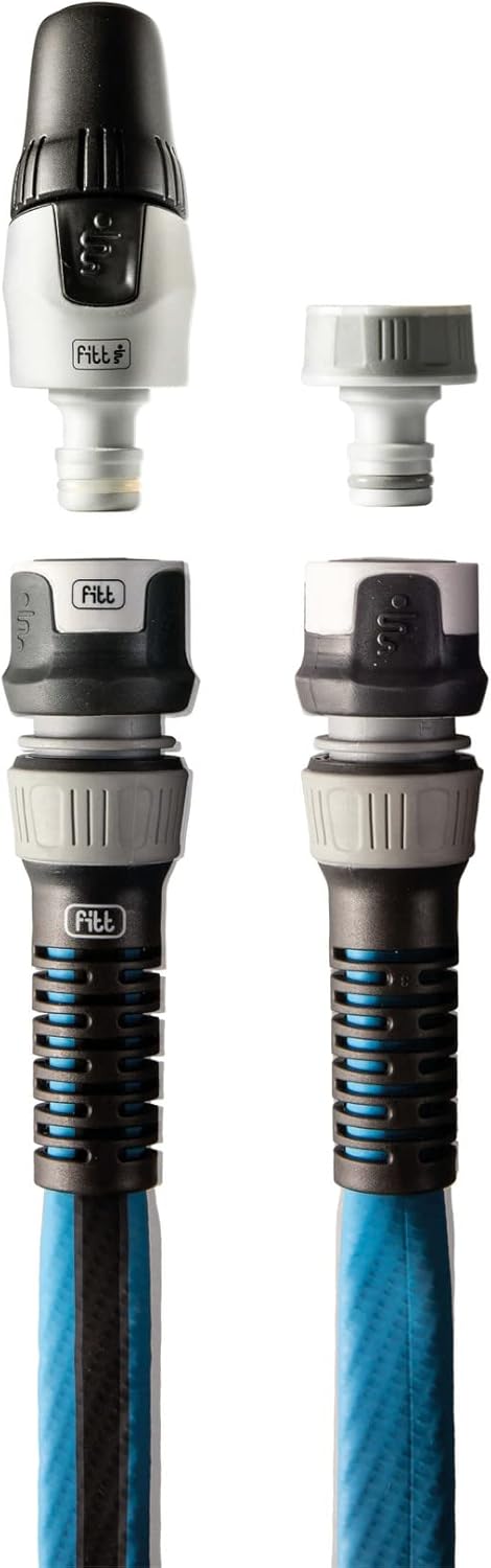 FITT FORCE 1/2" 15 m - Wasserschlauch für den Garten zur Bewässerung, kompakt, leicht und robust für