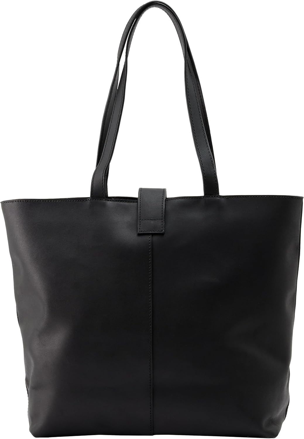 Gusti Shopper Leder - Alexandra Handtasche Damen Arbeitstasche Leder Schwarz, Schwarz