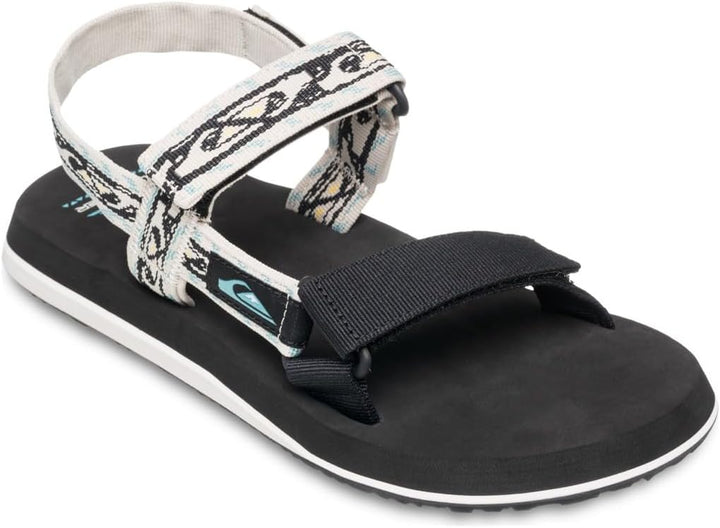 Quiksilver Herren Monkey Caged Sandale 42 EU Black White, 42 EU Black White