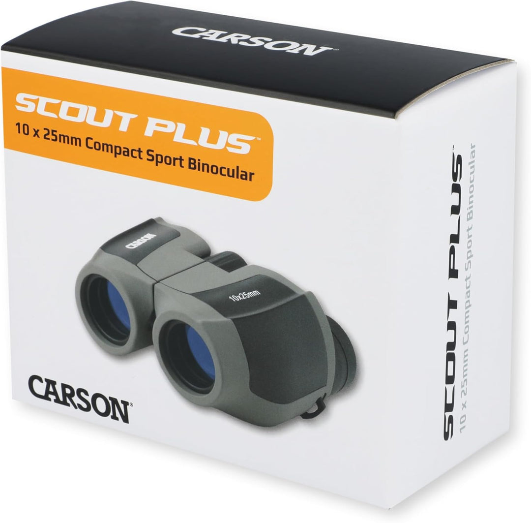 Carson ScoutPlus Sport-Fernglas, 10x25mm, kompakt und besonders handlich (JD-025) 10x25mm Compact-Si