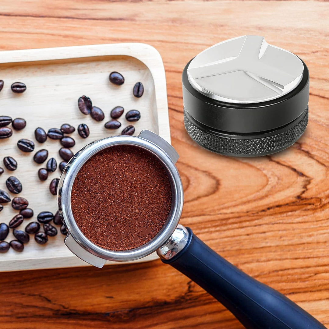 Coffee Distributor, Espresso Distribution Tool, Kaffeeverteiler Kaffeestampfer Einstellbarer Tiefena
