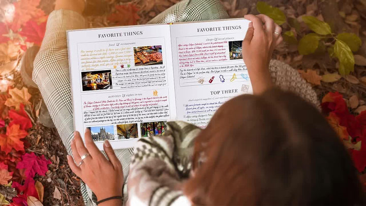 Lanpn Reise-Foto-Tagebuch, Notizbuch für Damen und Herren, Leinen, Reiseprotokoll-Tagebuch, Sammelal