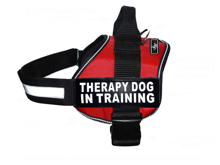 Therapie Hund in Training Nylon Hundegeschirr Hundegeschirr Kauf kommt mit 2 reflektierenden Therapi