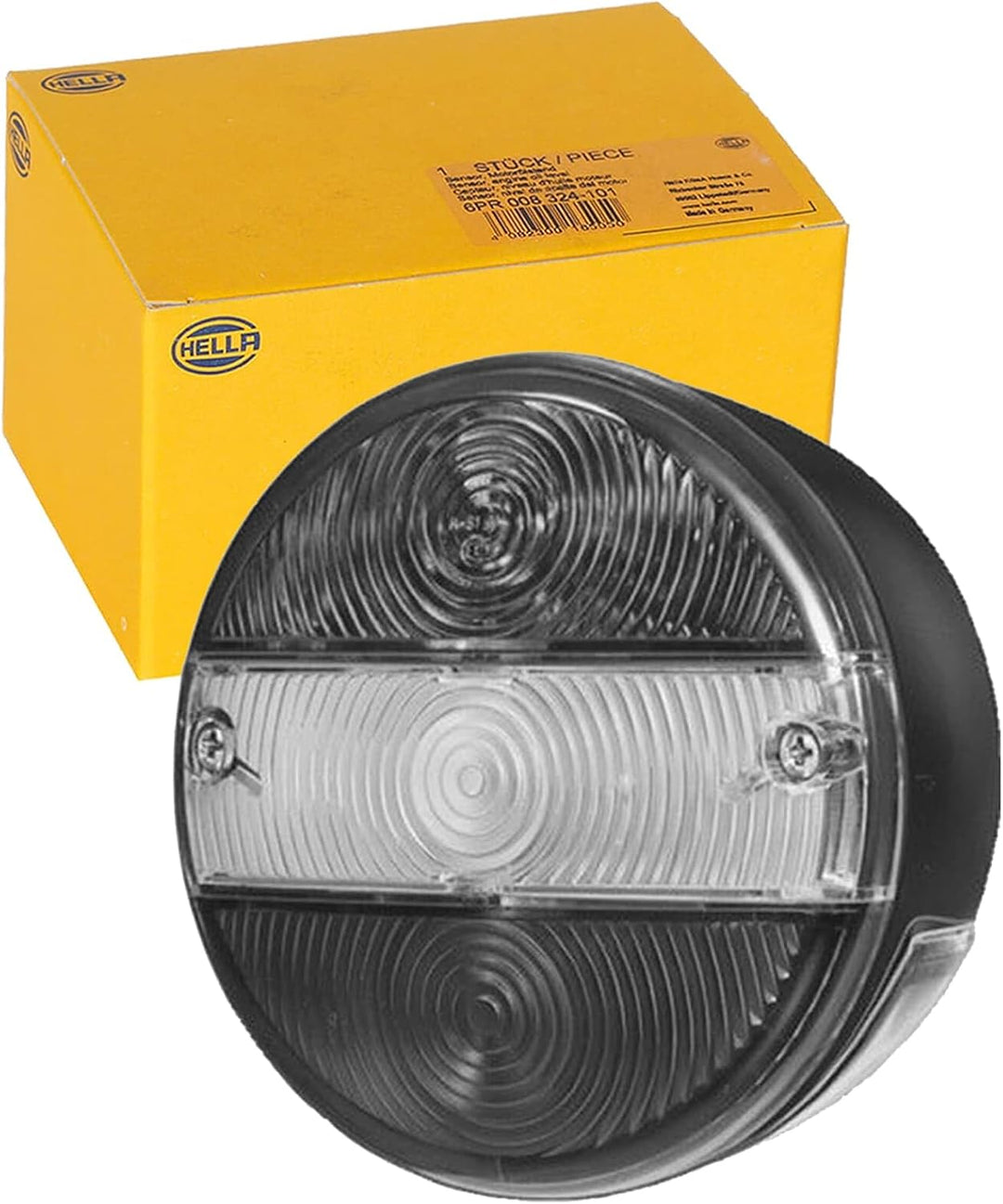 Hella Rückleuchte - Glühlampe - 12V / 24V - Anbau/geschraubt - ECE/ADR/GGVS/nicht SAE - Lichtscheibe