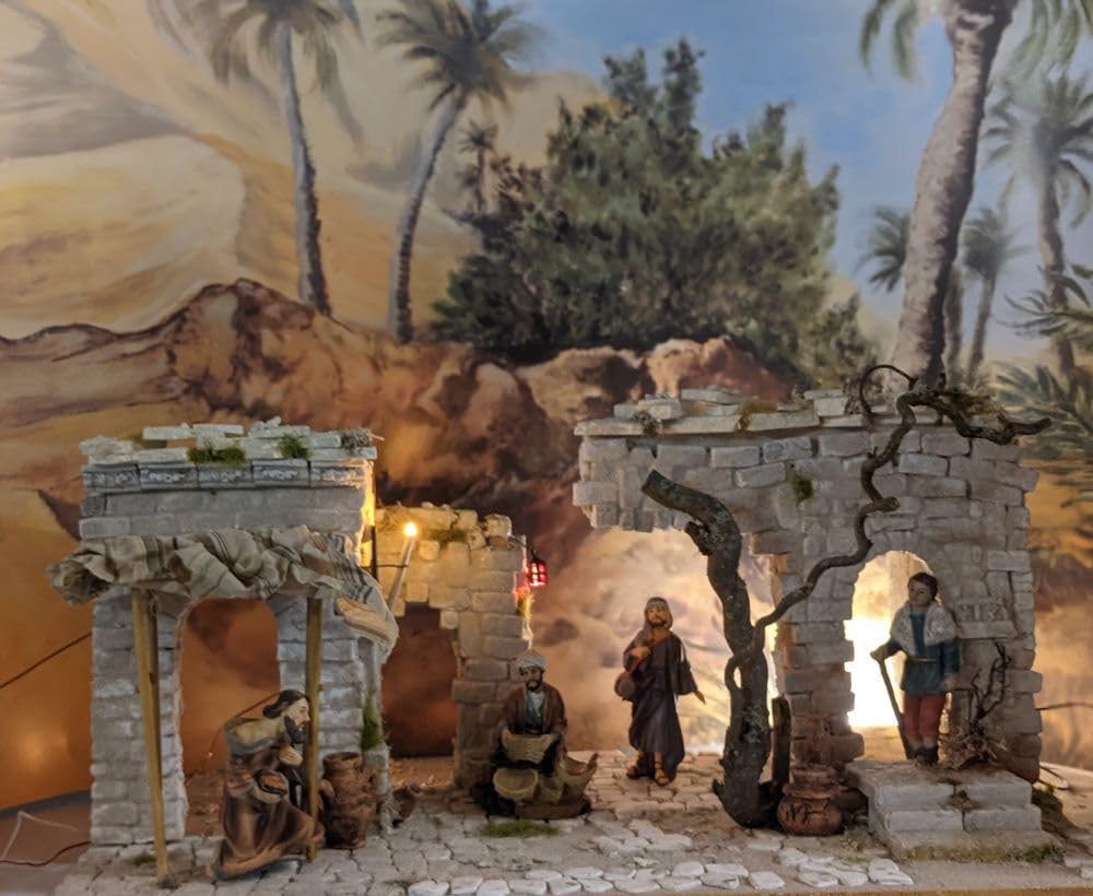 Krippenbausatz BETHLEHEM – Orientalische Krippe zum Selberbauen – 480+ Teile – Krippenstall Modellba
