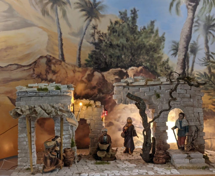 Krippenbausatz BETHLEHEM – Orientalische Krippe zum Selberbauen – 480+ Teile – Krippenstall Modellba