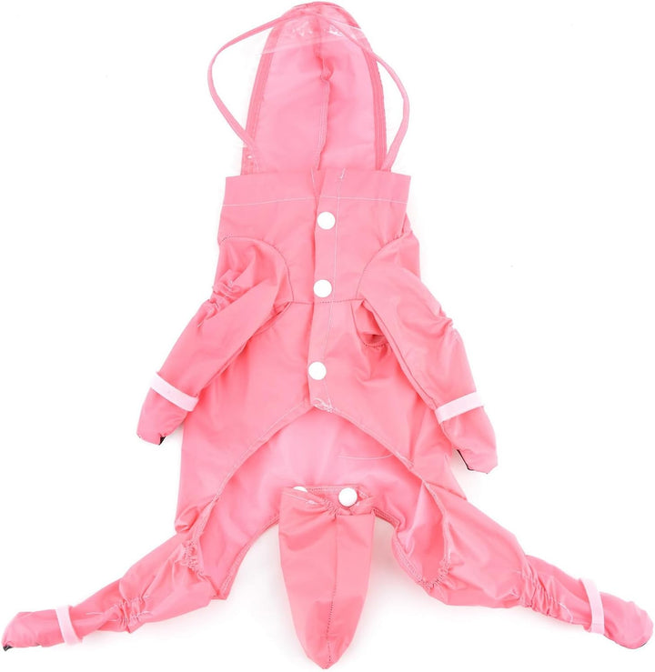 Zunea Wasserdichter Hunderegenmantel mit Kapuze für kleine Hunde Welpen Regenponcho Overall mit Rege