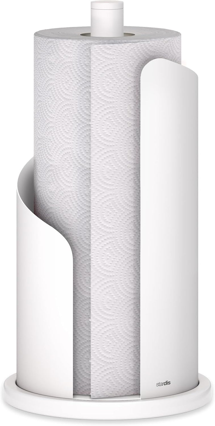 stardis Design Küchenrollenhalter Edelstahl matt H 30 Ø15 cm Rollenhalter Papierrollenhalter für Küc