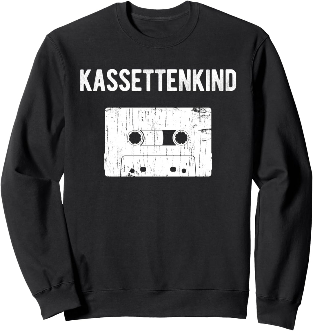 90er 80er Jahre Kassette Oldschool Kassettenkind Retro Sweatshirt